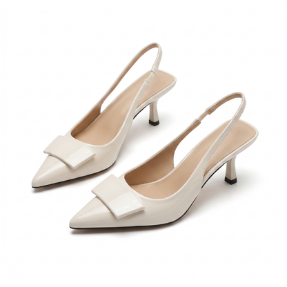Haven Slingback Heels | Elegant Kitten Heel Design, Adjustable Strap, Black 5
