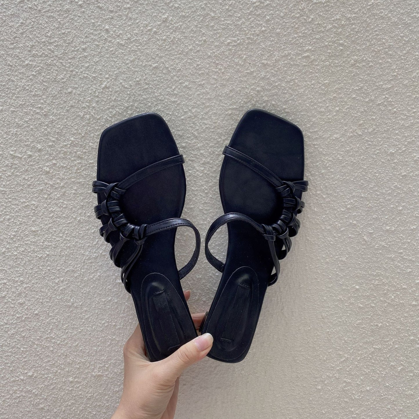 Isabel Sandals | Asymmetrical Design, Small Heel 2