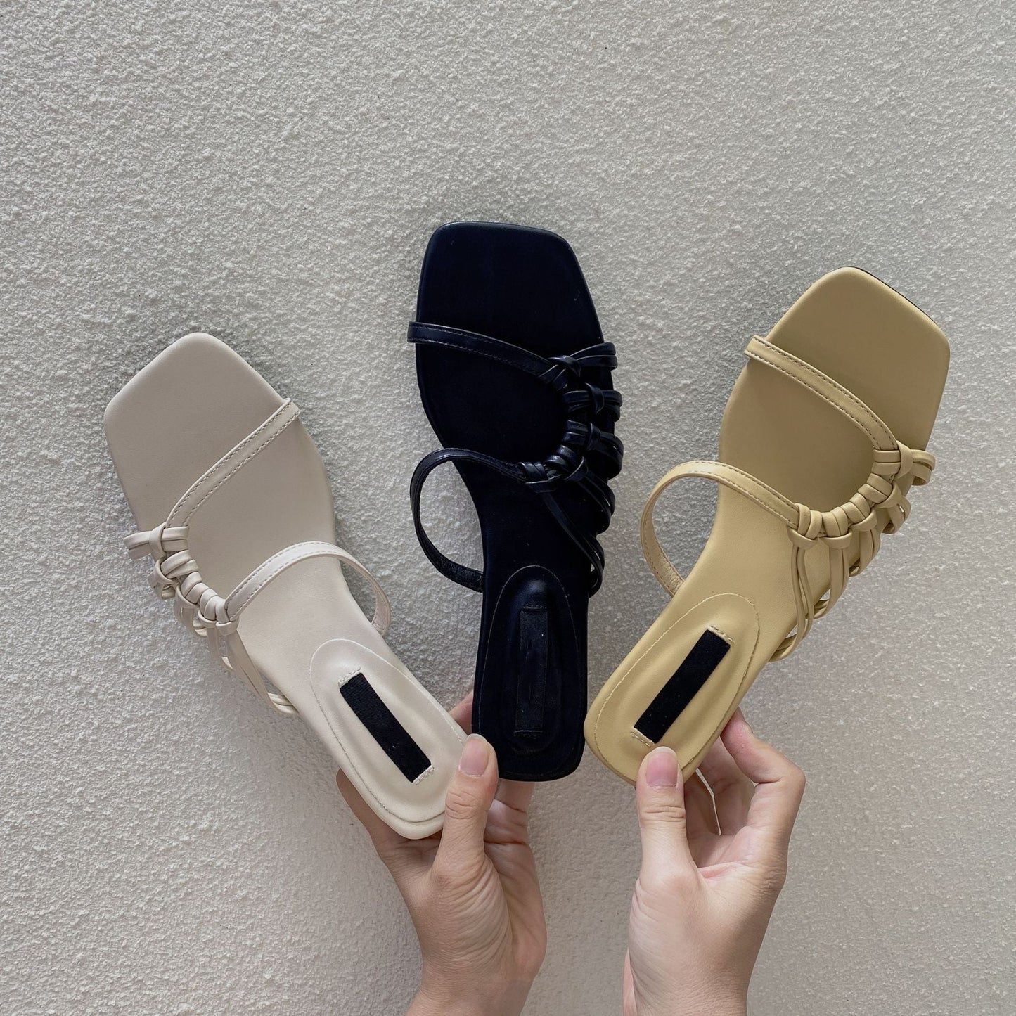 Isabel Sandals | Asymmetrical Design, Small Heel 3