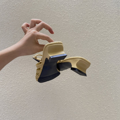 Isabel Sandals | Asymmetrical Design, Small Heel 4