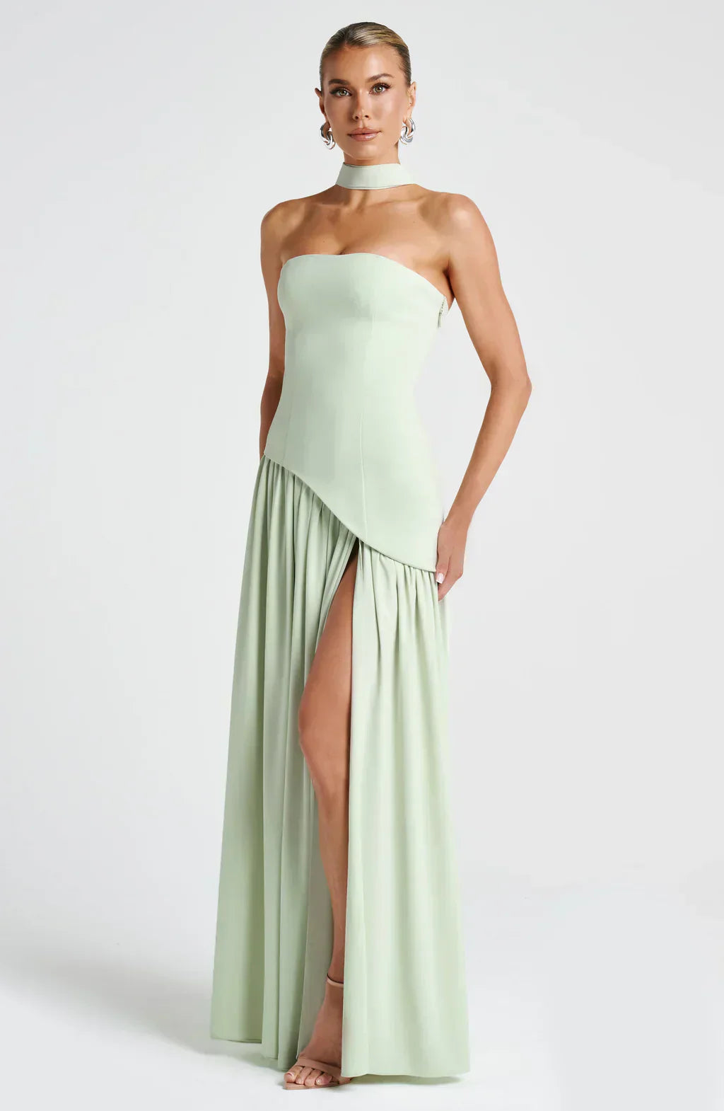 Juno Maxi Dress | Strapless, Lightweight Fabric, Elegant Design 12