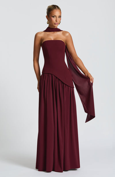 Juno Maxi Dress | Strapless, Lightweight Fabric, Elegant Design 4