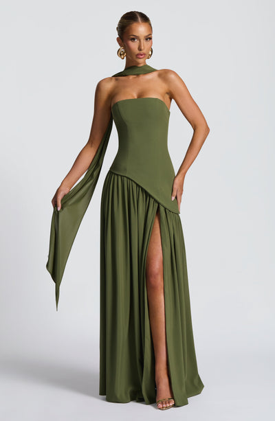 Juno Maxi Dress | Strapless, Lightweight Fabric, Elegant Design 9