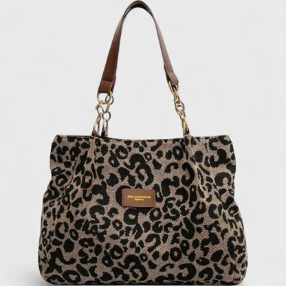 Kailany Canvas Bag | Large Leopard Print, Adjustable Strap 1