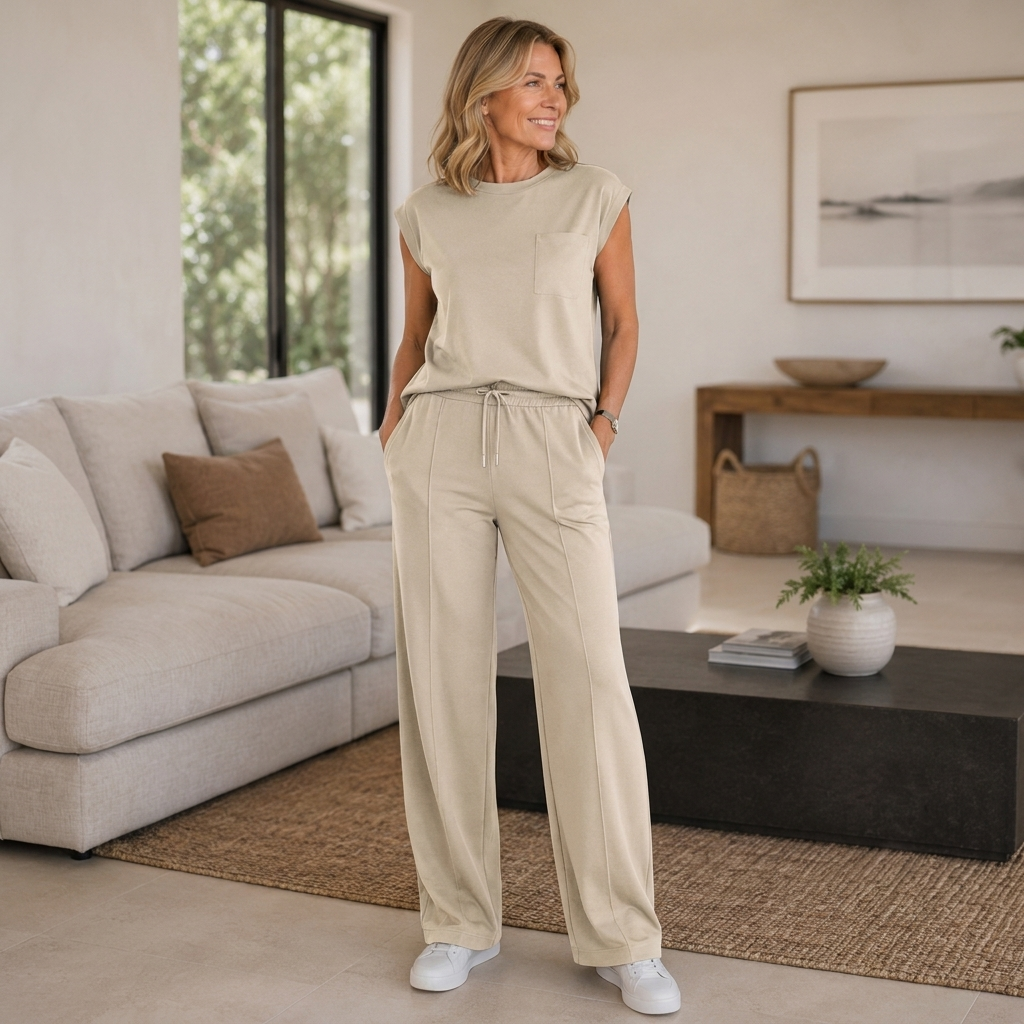 Kara Summer Lounge Set | Soft Cotton Blend, Relaxed Fit Women's Loungewear 2