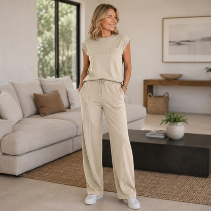 Kara Summer Lounge Set | Soft Cotton Blend, Relaxed Fit Women's Loungewear 2