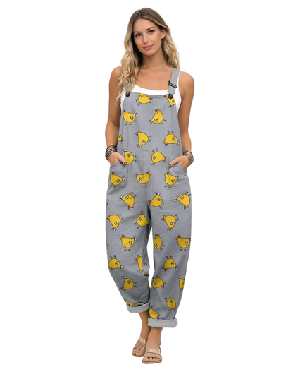 Kira Women's Jumpsuit | Elegant Loose Fit, Adjustable Size 0