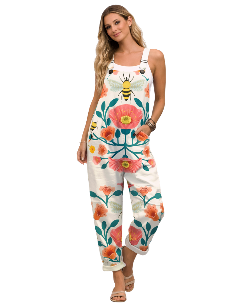 Kira Women's Jumpsuit | Elegant Loose Fit, Adjustable Size 8