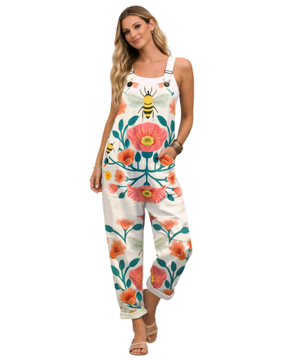 Kira Women's Jumpsuit | Elegant Loose Fit, Adjustable Size 8