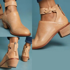 Botines de tacón para mujer Myla – Botines elegantes de tacón estable para uso diario