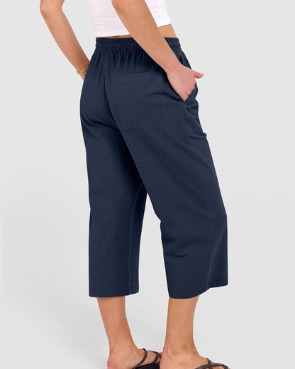 Kris Capri Trousers | High Waist, Drawstring 6