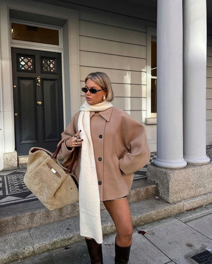 Lana Women's Coat | Oversized Wool, Elegant Design 7