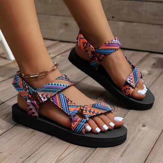 Lima Beach Sandals for Women | Comfortable Ethnic Style, Durable Rubber Sole 0