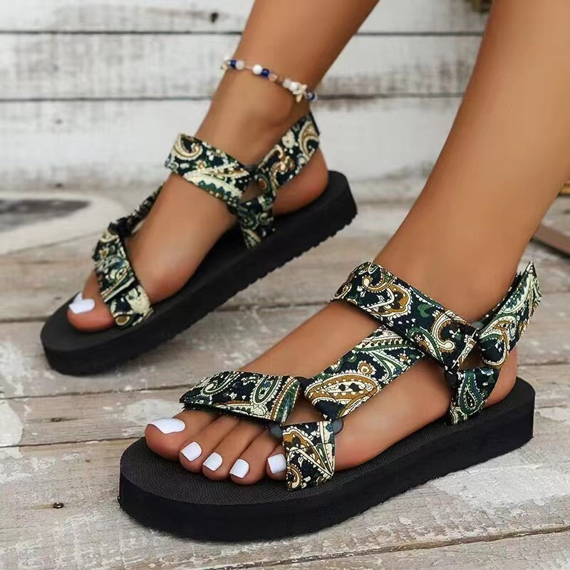 Lima Beach Sandals for Women | Comfortable Ethnic Style, Durable Rubber Sole 1