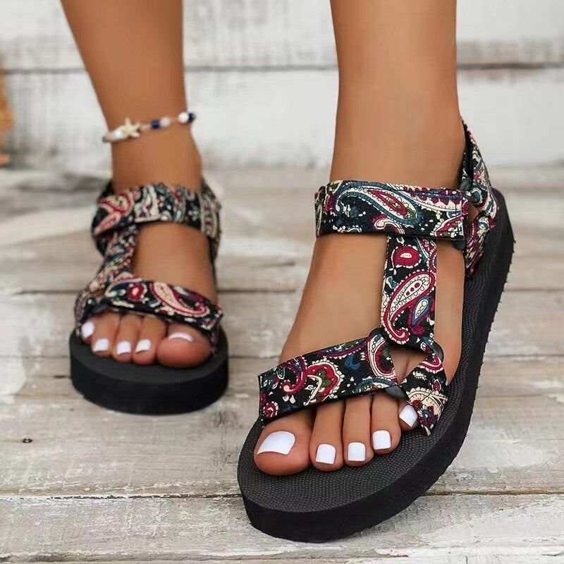 Lima Beach Sandals for Women | Comfortable Ethnic Style, Durable Rubber Sole 2