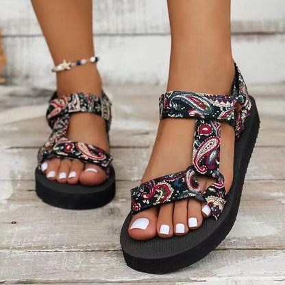 Lima Beach Sandals for Women | Comfortable Ethnic Style, Durable Rubber Sole 2