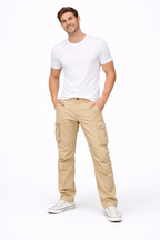 Mason Men’s Cargo Pants – Durable Cotton Workwear Trousers with Utility Pockets