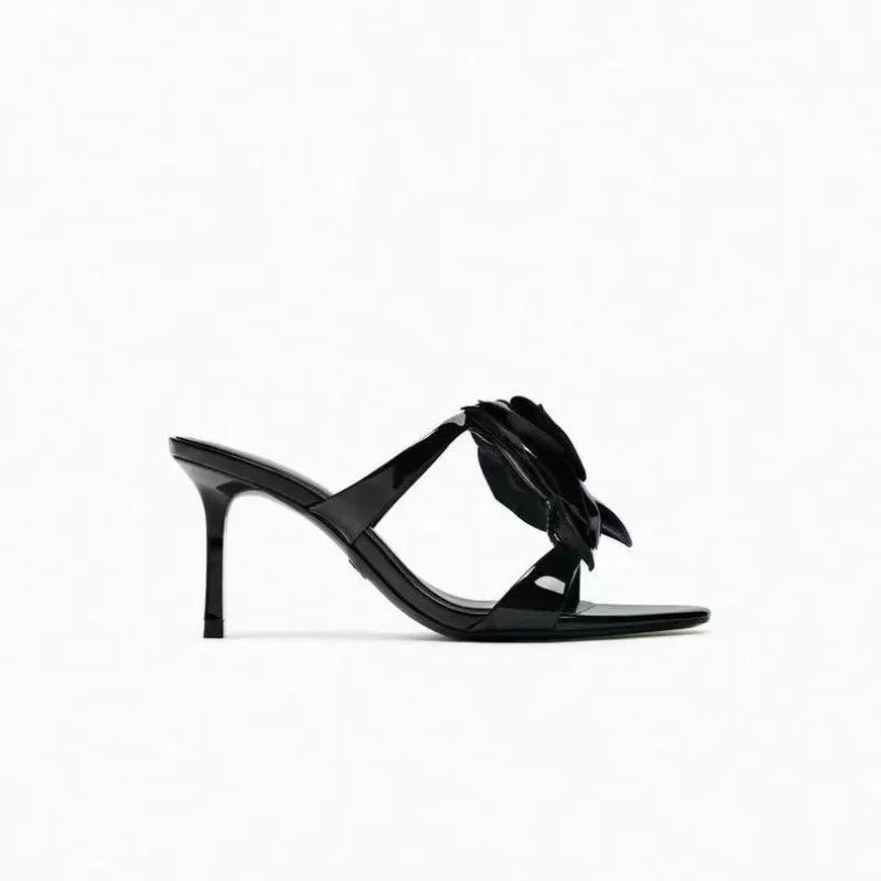 Mara High Heel Sandals for Women | Elegant Floral Design, Comfortable PU Lining 5