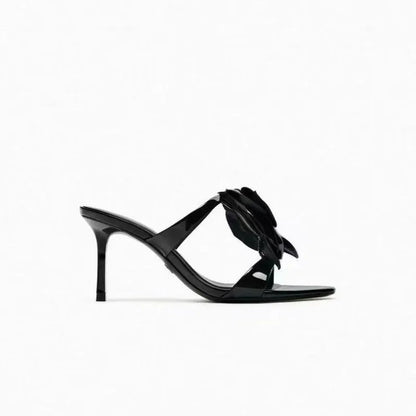 Mara High Heel Sandals for Women | Elegant Floral Design, Comfortable PU Lining 5
