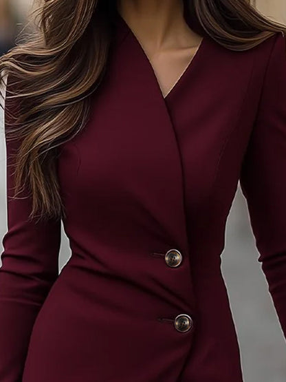 Maya Midi Dress | Cotton Blend, Wrap-Style for Women 2