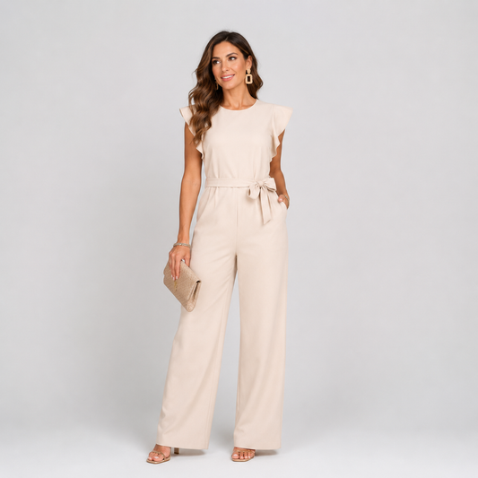 Maya | Women's Elegant Ruffle Sleeve Jumpsuit 0