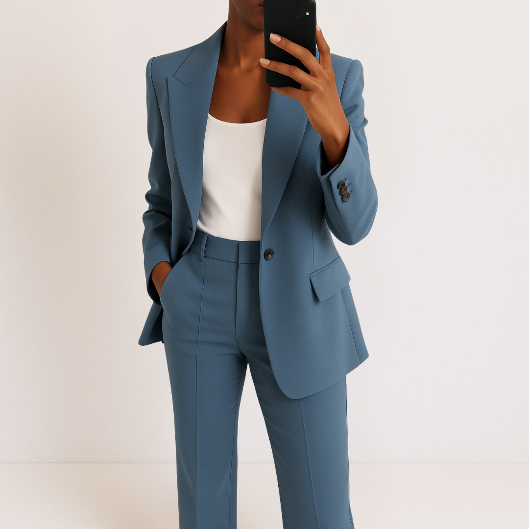 Mela Women's Suit | Elegant Two-Piece Set, High-Quality Fabric, Versatile Styling 0