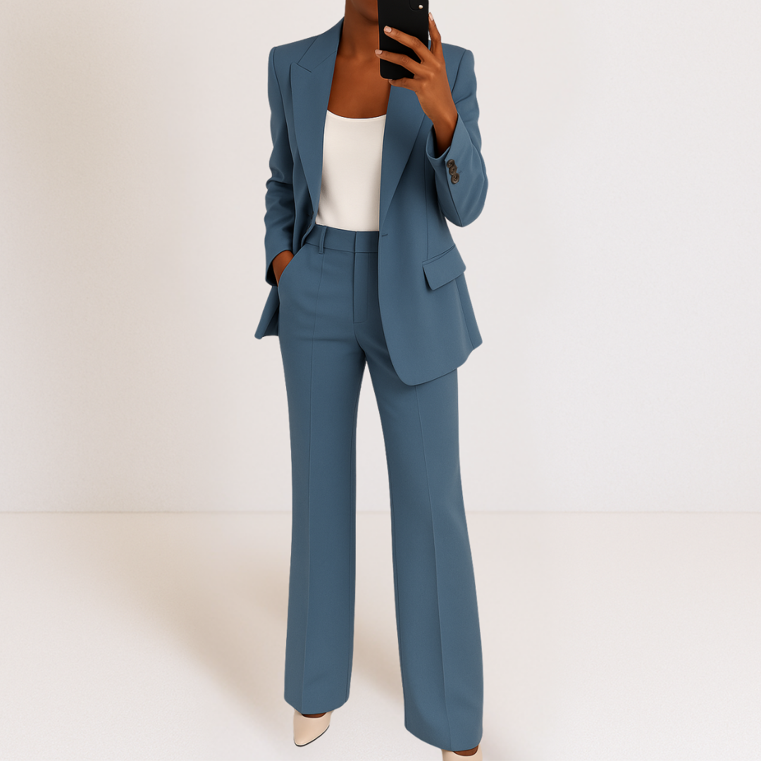 Mela Women's Suit | Elegant Two-Piece Set, High-Quality Fabric, Versatile Styling 1