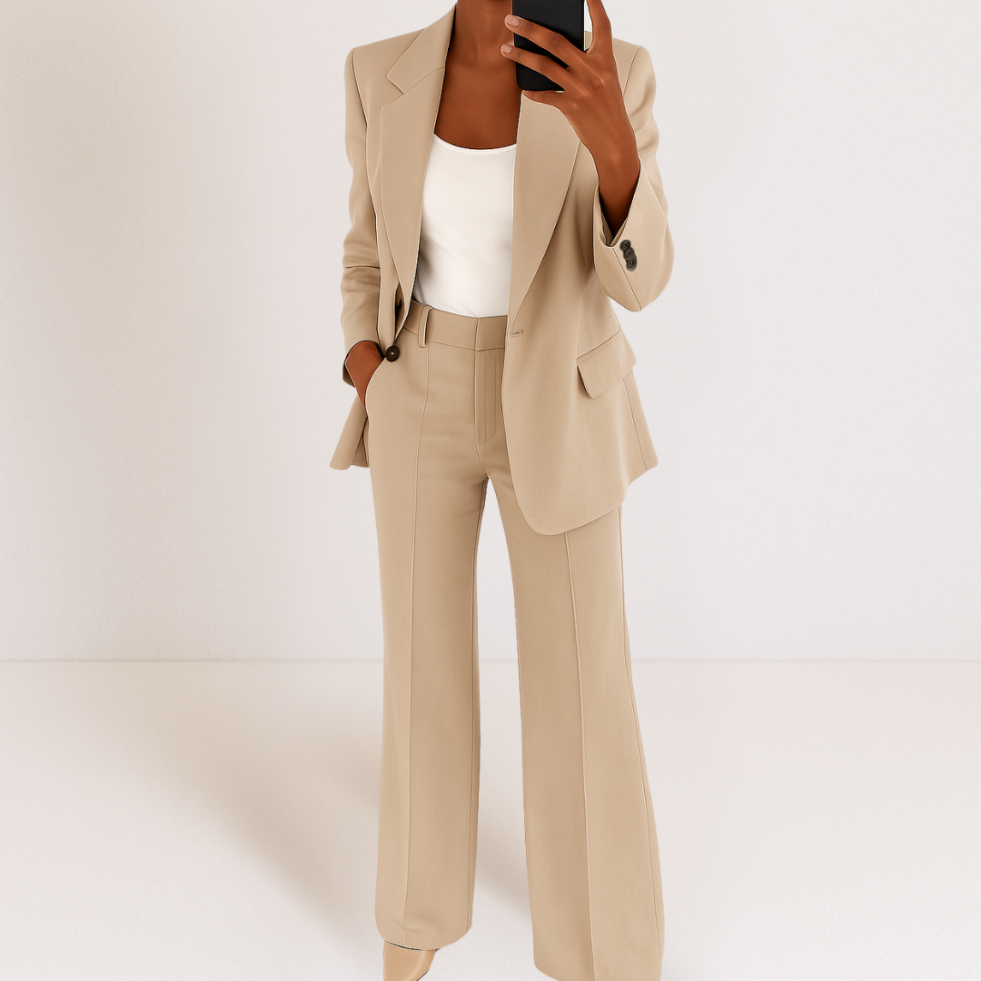 Mela Women's Suit | Elegant Two-Piece Set, High-Quality Fabric, Versatile Styling 5