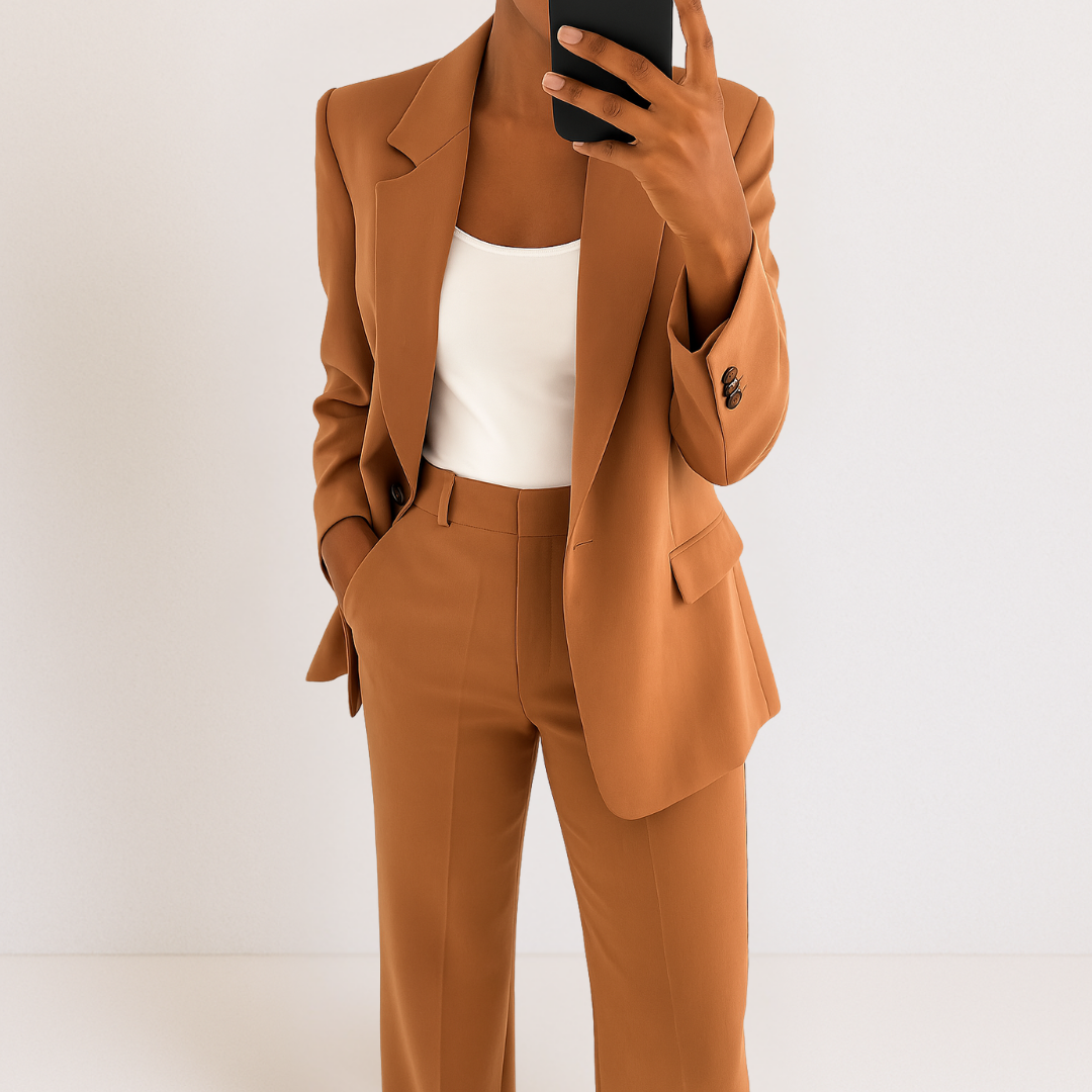 Mela Women's Suit | Elegant Two-Piece Set, High-Quality Fabric, Versatile Styling 6