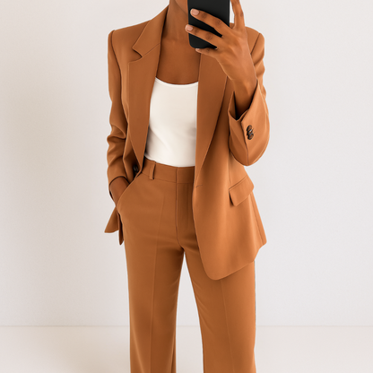 Mela Women's Suit | Elegant Two-Piece Set, High-Quality Fabric, Versatile Styling 6