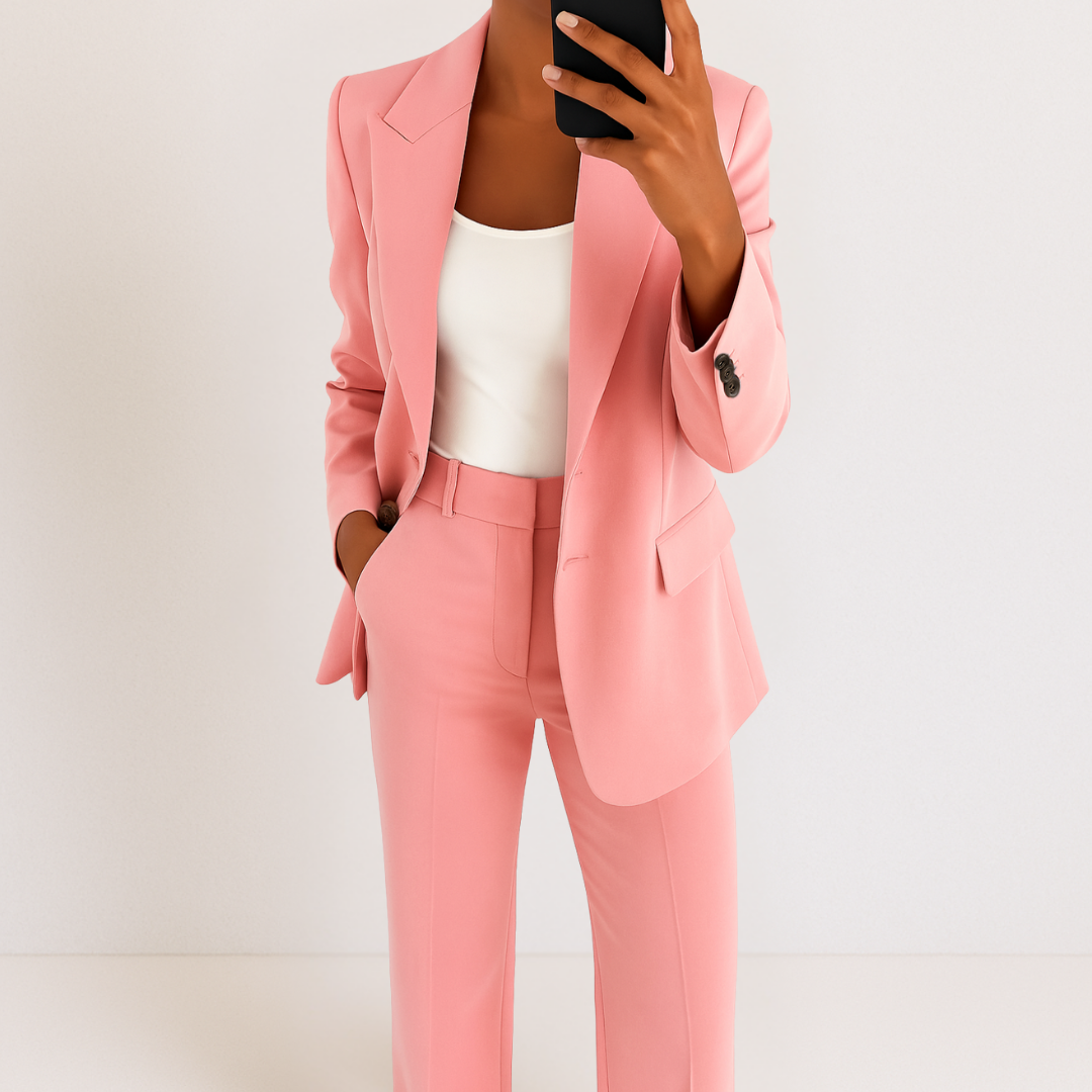 Mela Women's Suit | Elegant Two-Piece Set, High-Quality Fabric, Versatile Styling 8