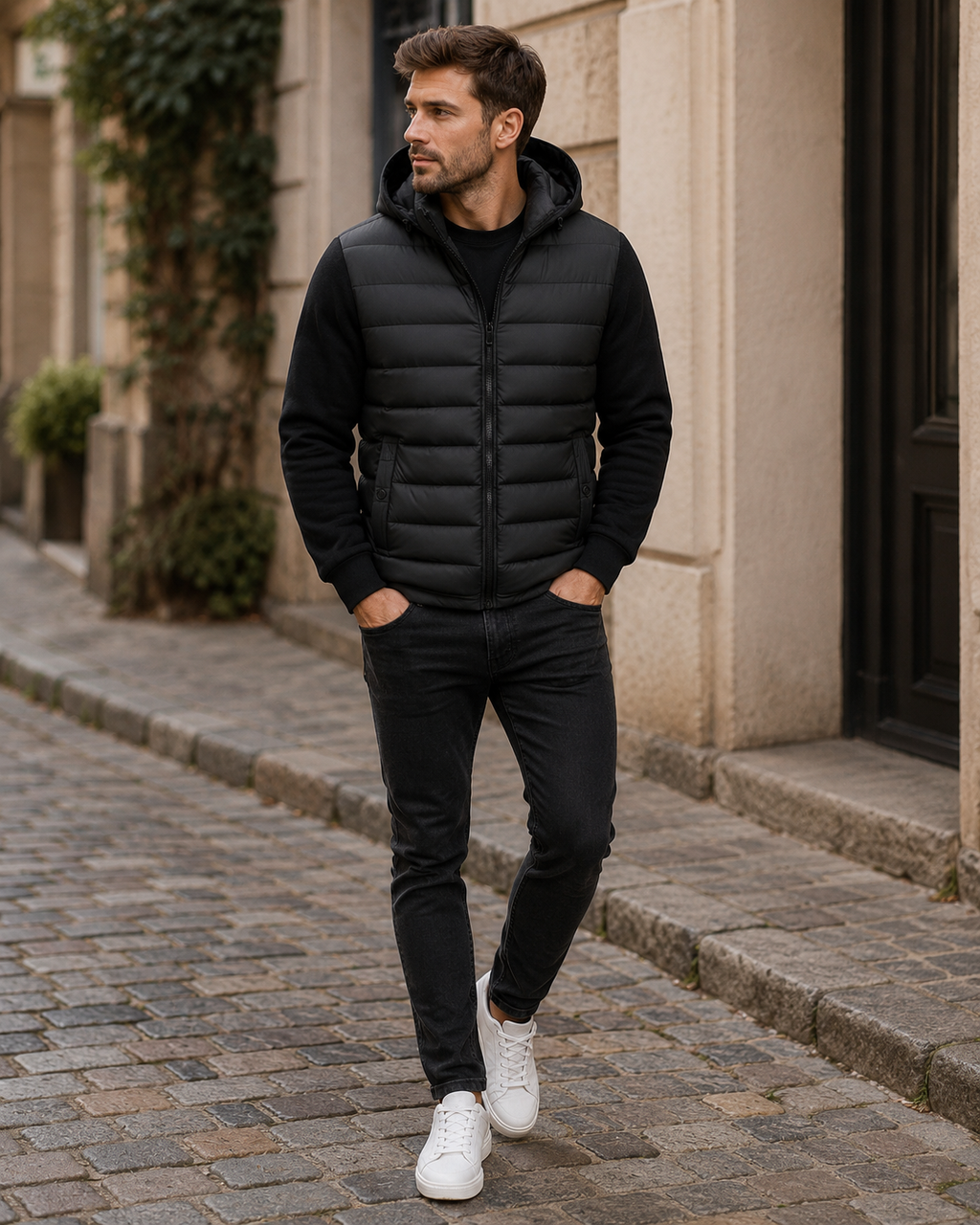 Benjamin Men’s Quilted Jacket – Lightweight Warm Zip-Up Coat for Fall & Winter
