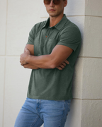 Polo in cotone da uomo James – Polo a maniche corte con tasca sul petto per un look casual elegante