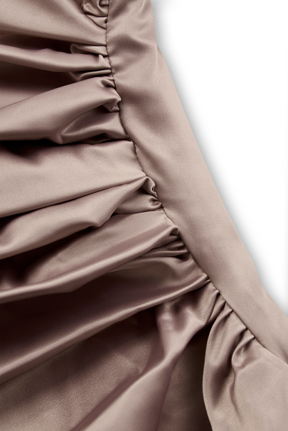 Moya One-Shoulder Gown | Premium Satin Formal Dress for Wedding Guests 3