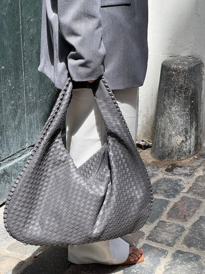 Nora Braided Handbag | Vegan Leather, Spacious Design 11