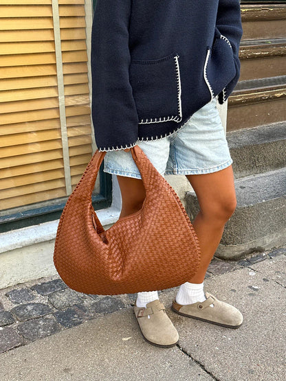 Nora Braided Handbag | Vegan Leather, Spacious Design 9