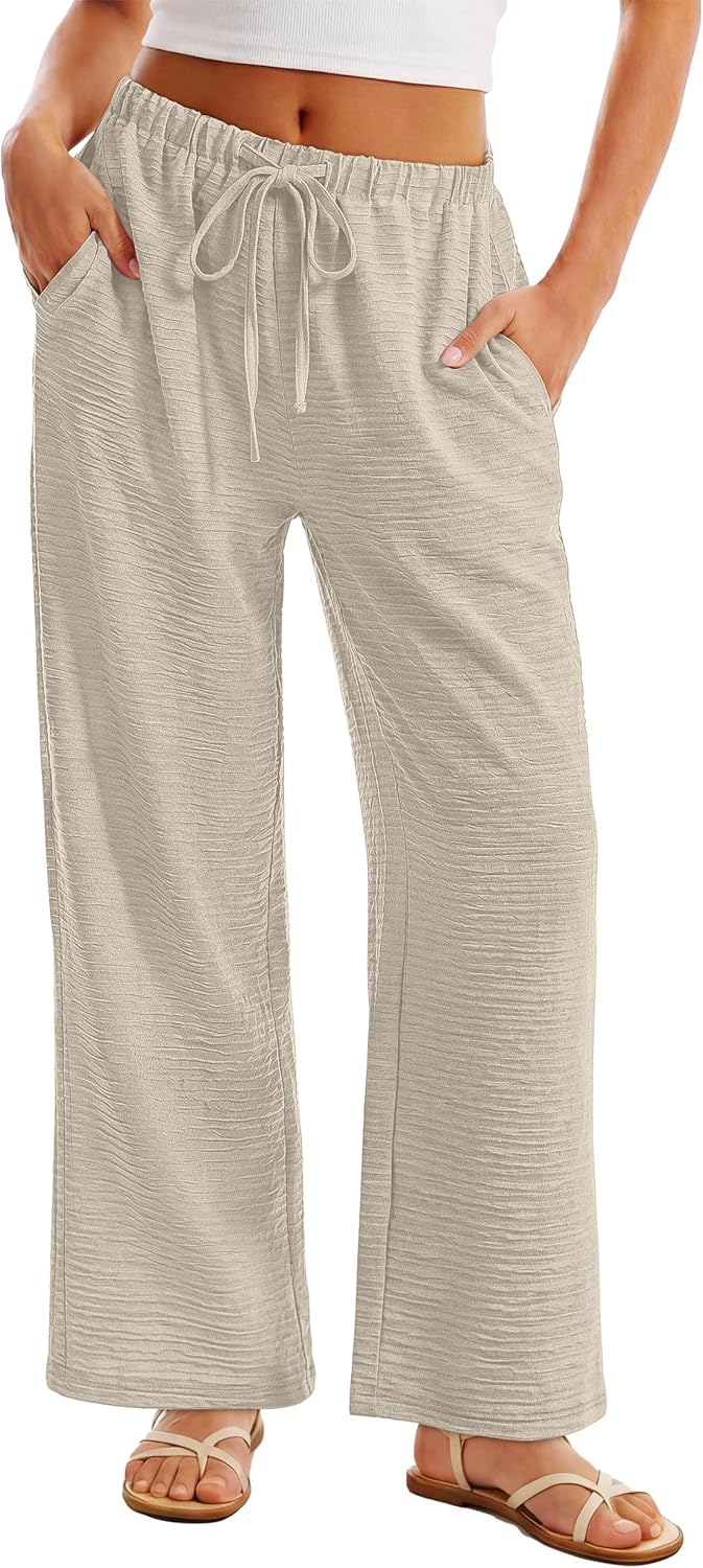 Nora Palazzo Pants | Wide Leg, High Waist, Breathable Fabric, Deep Pockets 3