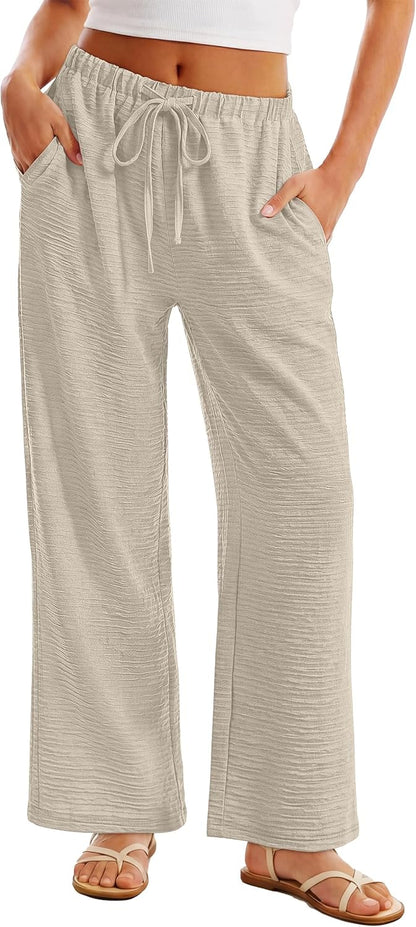 Nora Palazzo Pants | Wide Leg, High Waist, Breathable Fabric, Deep Pockets 3