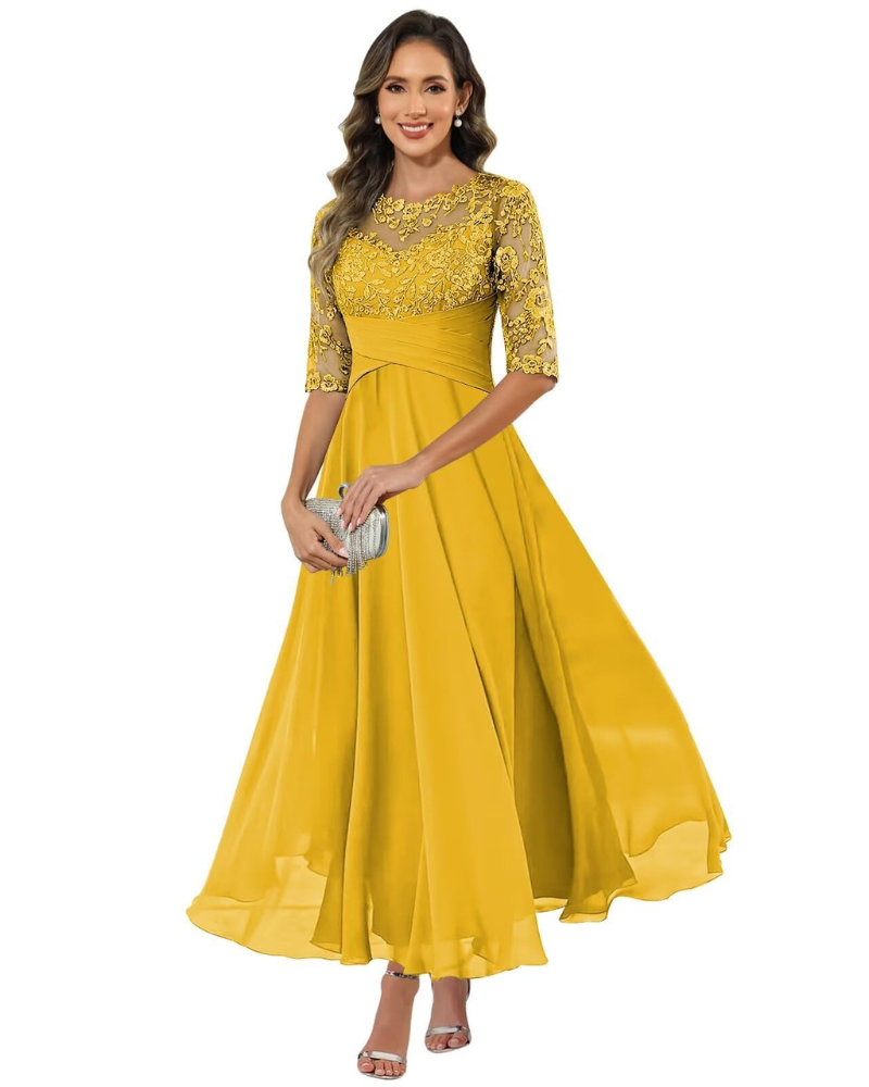 Olivia Evening Dress | Lace & Chiffon A-Line 10
