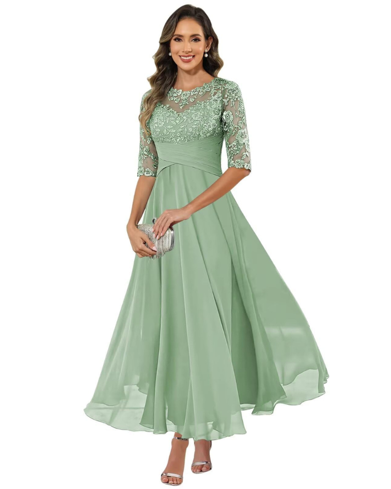 Olivia Evening Dress | Lace & Chiffon A-Line 13