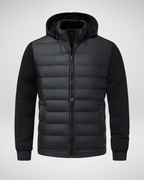 Chaqueta acolchada Benjamin para hombre – abrigo ligero y cálido con cremallera para otoño e invierno