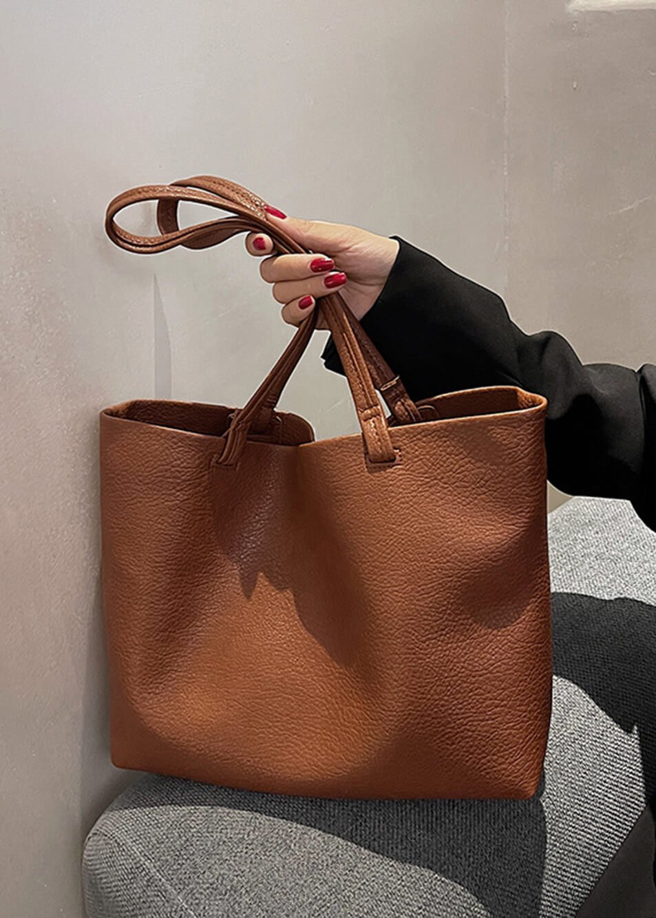 Rhea Women's Tote Bag | Spacious Faux Leather Design 7
