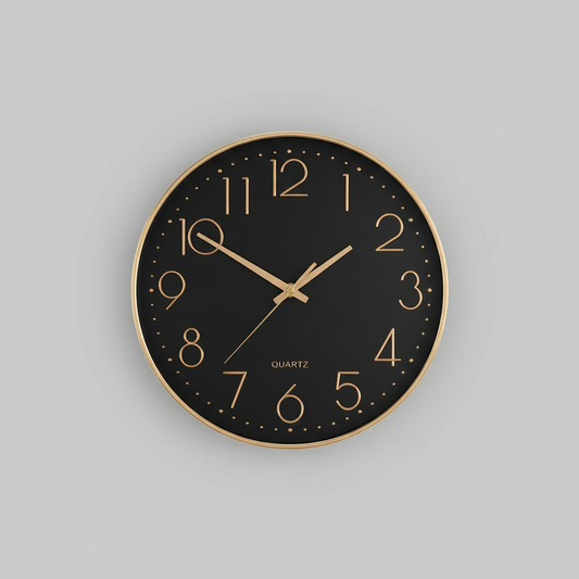 Rose Gold Modern Wall Clock | Elegant Home Decor