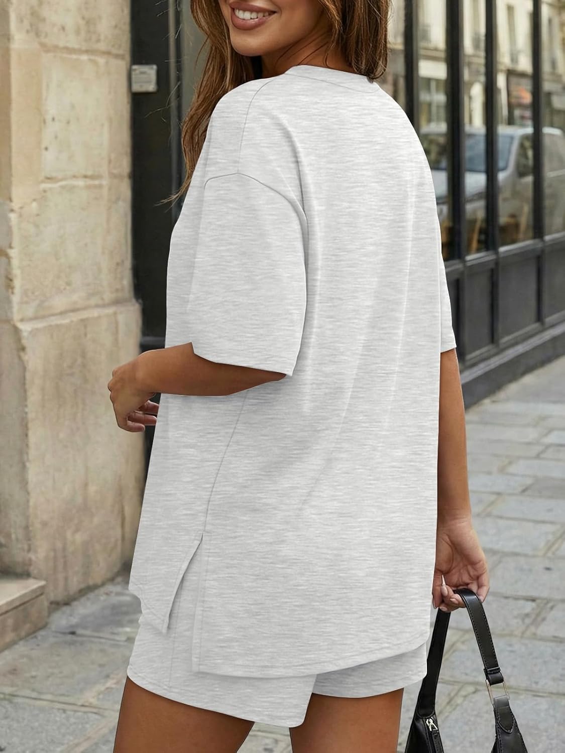 Ruby Women's Summer Set | Oversized Top & Loose Shorts with Pockets, Soft Breathable Fabric 3