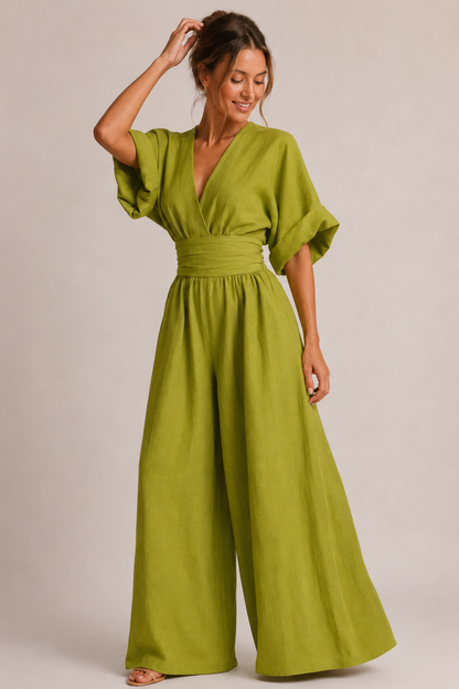 Sable Jumpsuit Women | Elegant Micro-Elastic Polyester, High Waist 0