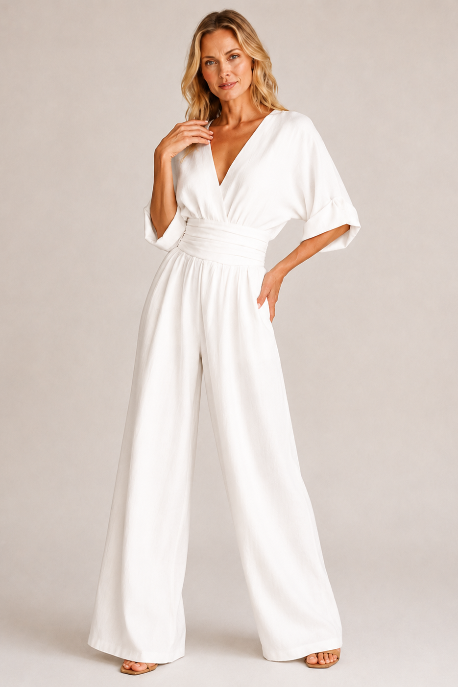 Sable Jumpsuit Women | Elegant Micro-Elastic Polyester, High Waist 3