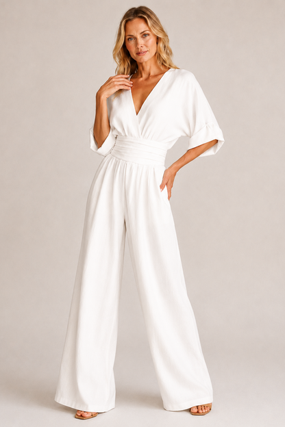 Sable Jumpsuit Women | Elegant Micro-Elastic Polyester, High Waist 3
