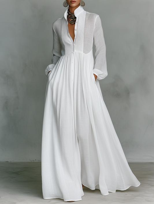 Sera Maxi Dress | Lightweight Button-Front Summer Dress for Women 0