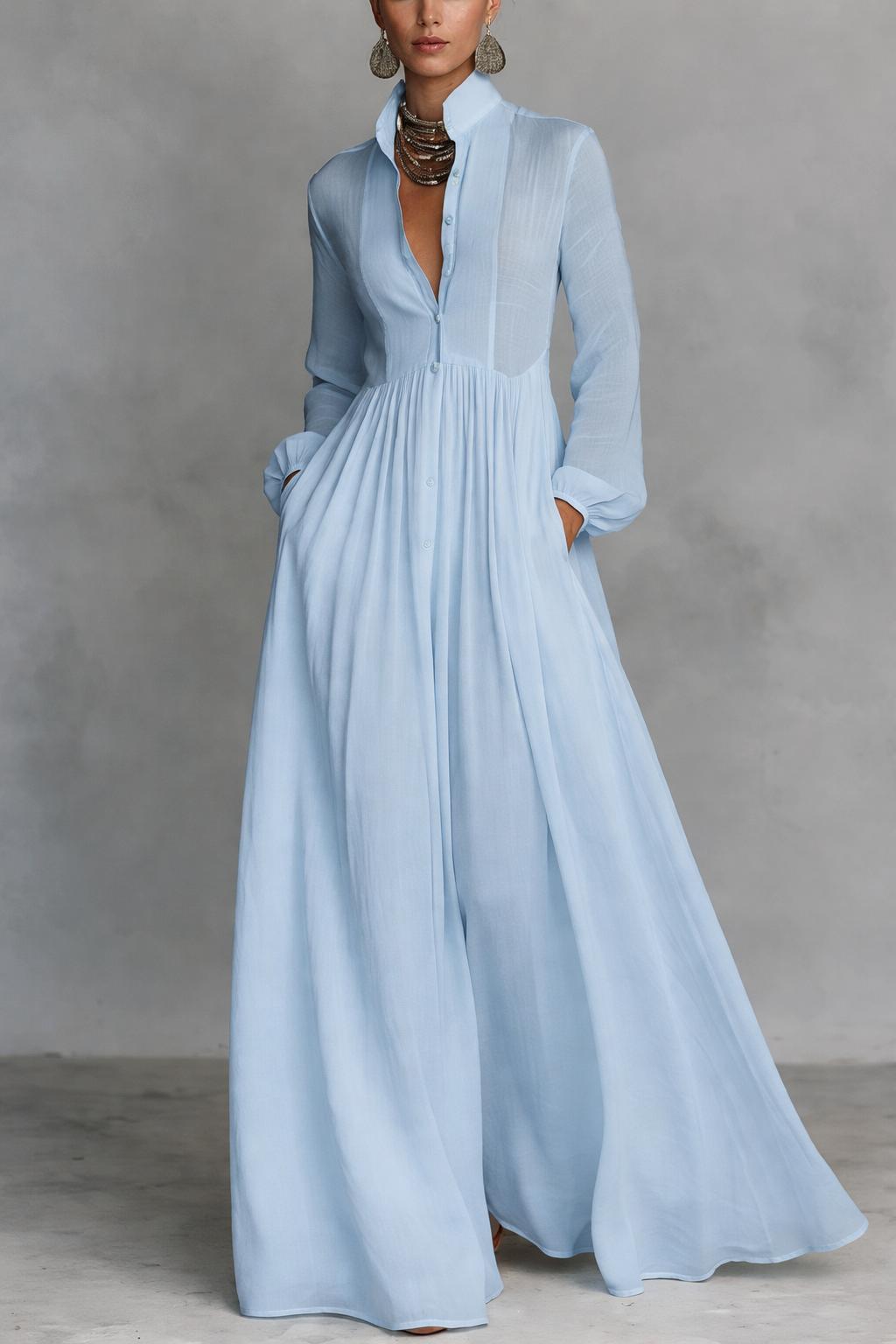 Sera Maxi Dress | Lightweight Button-Front Summer Dress for Women 2