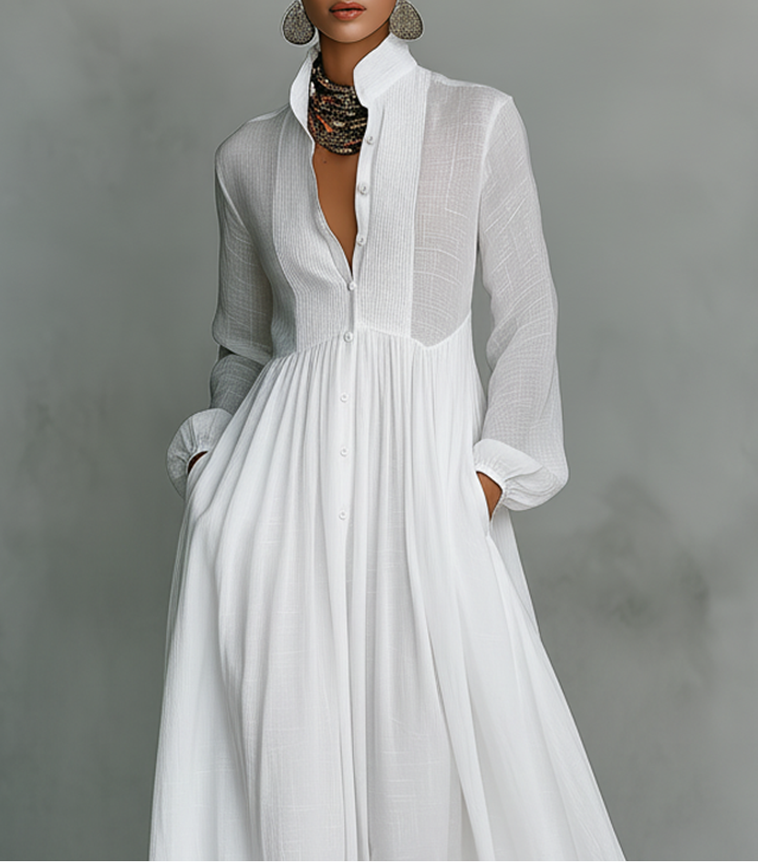 Sera Maxi Dress | Lightweight Button-Front Summer Dress for Women 5